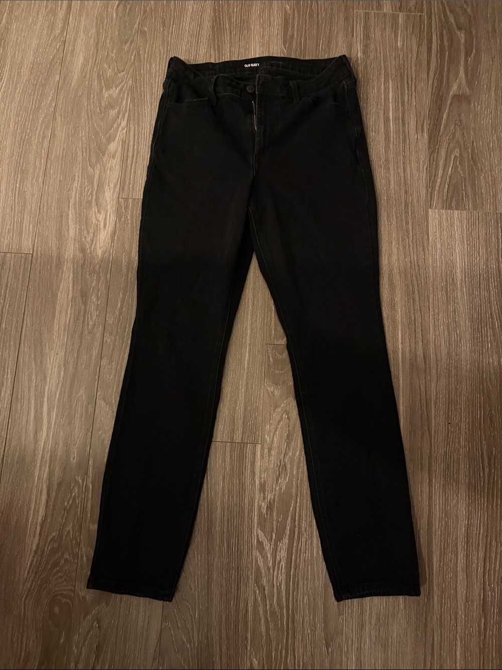 Old Navy Black High Rise Wow Straight Jeans